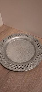 Stalen dienblad rond, Ophalen of Verzenden, Gebruikt, Bord