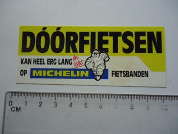 sticker oud Michelin fiets banden bibendum fietsbanden retro beschikbaar voor biedingen