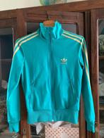 Adidas firebird jasje zeegroen met goud maat 34  xs, Overige kleuren, Adidas, Overige typen, Ophalen of Verzenden