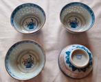Chinese blauwe roze rijst schaaltjes borden mok schaal, Antiek en Kunst, Ophalen of Verzenden