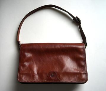 handtas vintage creation gabrielle kastanje tas velour leer. beschikbaar voor biedingen