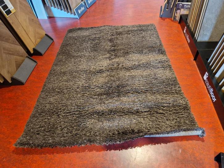 Hoogpolig Karpet Ambiance Bruin 160x230cm. Nieuw!, Huis en Inrichting, Stoffering | Tapijten en Kleden, Nieuw, 150 tot 200 cm