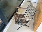 4 zware teakhouten tuinstoelen inklapbaar, Tuin en Terras, Tuinstoelen, Ophalen of Verzenden, Gebruikt, Teakhout, Inklapbaar