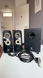 Logitech Z323 Speakersystem 2.1 met subwoofer, Computers en Software, Pc speakers, Ophalen of Verzenden, Gebruikt, Audiokanaal 2.1