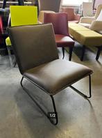 Luxe fauteuil kunstleder bruin nieuw, Huis en Inrichting, Fauteuils, Ophalen, Nieuw, Metaal
