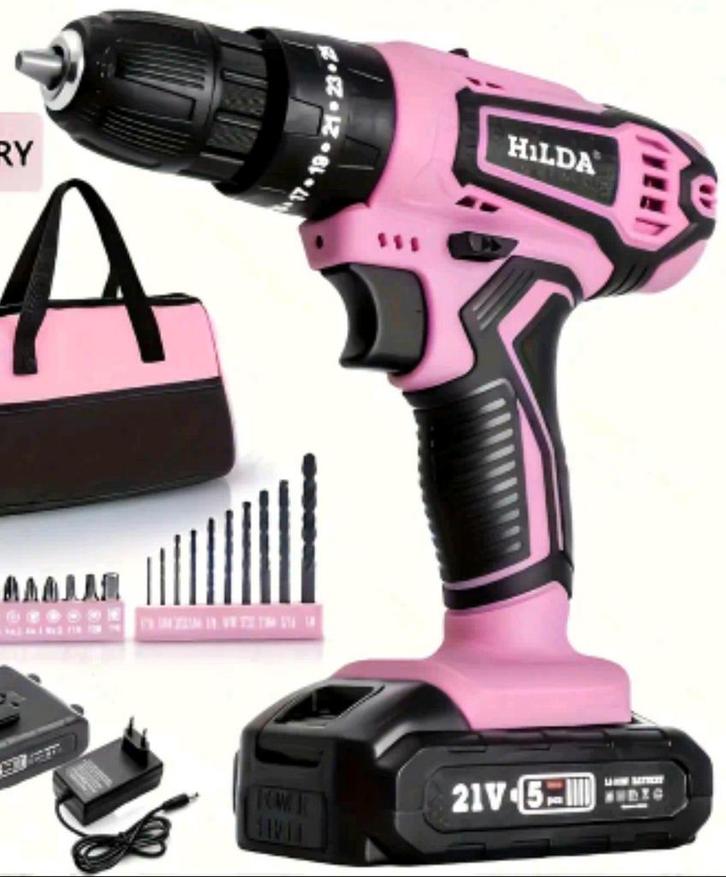 Hilda Cortless Drill 12/16.8/21V, Doe-het-zelf en Verbouw, Gereedschap | Boormachines, Nieuw, Boormachine, Ophalen of Verzenden