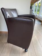Leolux eetkamerstoelen 3 stuks, Huis en Inrichting, Stoelen, Ophalen, Gebruikt, Leer, Eigen tijds | Klassiek