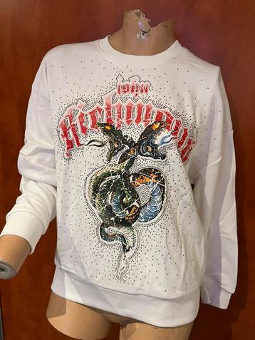 JOHN RICHMOND sweater met strass maat xs origineel NIEUW beschikbaar voor biedingen