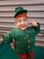 Poppen, vintage, 2 mannen met knipoog, 1x met groene kleding, Verzamelen, Poppen, Ophalen of Verzenden, 'T Olde Gre-j, Info@toldegrej.nl