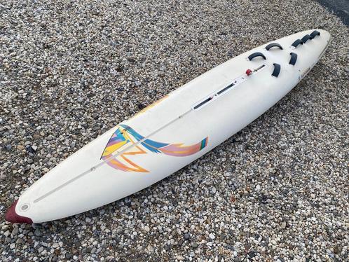 F2 Lightning windsurfplank raceboard, Watersport en Boten, Windsurfen, Gebruikt, Plank, 300 cm of meer, Met vin(nen), 7 m² of meer