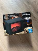 Grundig decoratieve haardlamp - Nieuw in Doos, Ophalen of Verzenden, Nieuw, Vrijstaande haard, Elektrische haard