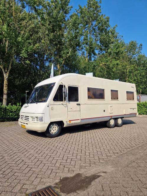 Fiat Ducato 290 Frankia 740 Dubbelasser Met Trekhaak, Caravans en Kamperen, Campers, Bedrijf, tot en met 3, Integraal, Fiat, Fiat