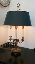 🍷 Franse bouillotte lamp antieke bureaulamp 67cm tafellamp, Huis en Inrichting, Ophalen of Verzenden, Zo goed als nieuw, Metaal