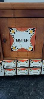 Oude Kruidenkast met Tegels, Antiek en Kunst, Antiek | Meubels | Kasten, Ophalen