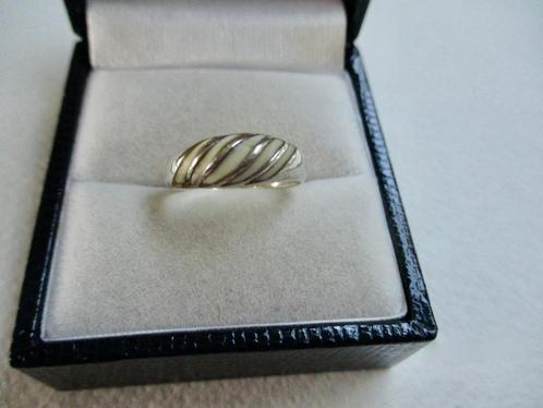 Zilveren ring 16 mm. fantasie wat bol model 925 zilver, Sieraden, Tassen en Uiterlijk, Ringen, Zo goed als nieuw, Dame, Kleiner dan 17