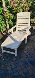 Hartman prestige tuinstoel ligstoel wit zomer relax stoel, Kunststof, Verstelbaar, Ophalen of Verzenden, Zo goed als nieuw