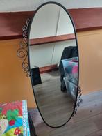 Spiegel ovaal 150x70 cm antraciet, Huis en Inrichting, Woonaccessoires | Spiegels, Ophalen, Minder dan 50 cm, Zo goed als nieuw