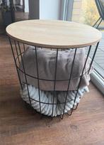 CASA Salontafel met dekens inbegrepen, Huis en Inrichting, Tafels | Bijzettafels, Minder dan 45 cm, Minder dan 55 cm, Rond, Ophalen of Verzenden