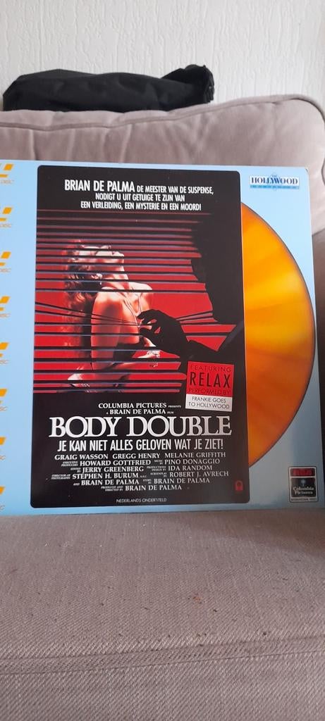 Laserdisc  Body Double   PAL, Ophalen of Verzenden