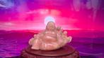 2 BUDDHA’S IN MONOLITHIC  ROSE QUARTZ 30CM 8KG & 120CM 80KG, Ophalen