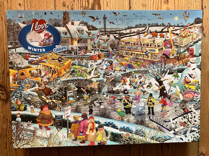 GIBSONS legpuzzel, Hobby en Vrije tijd, Denksport en Puzzels, Zo goed als nieuw, Legpuzzel, 500 t/m 1500 stukjes, Ophalen of Verzenden