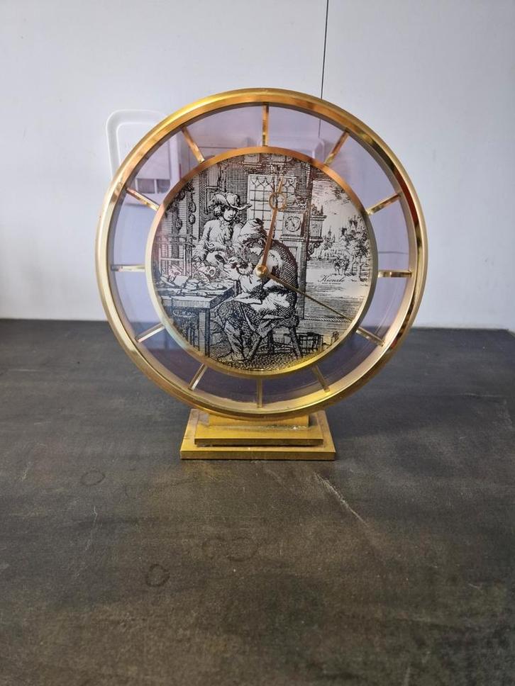 Kienzle klok messing Klokkenmaker Afbeelding, Antiek en Kunst, Antiek | Klokken, Ophalen of Verzenden