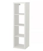 IKEA Kallax wit liggende openkast 4 vakken op wielen, Ophalen, 50 tot 100 cm, Zo goed als nieuw, Minder dan 100 cm