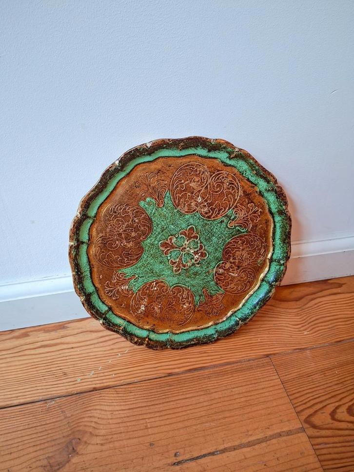 Houten Dienblad Florijns - Decoratief, Huis en Inrichting, Woonaccessoires | Schalen en Manden, Gebruikt, Schaal, Ovaal, Hout