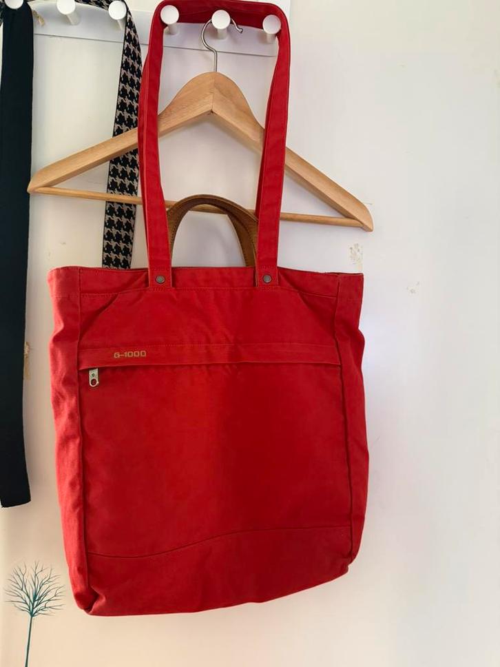 Fjällräven totepack no. 1, Sieraden, Tassen en Uiterlijk, Tassen | Damestassen, Gebruikt, Shopper, Rood, Verzenden