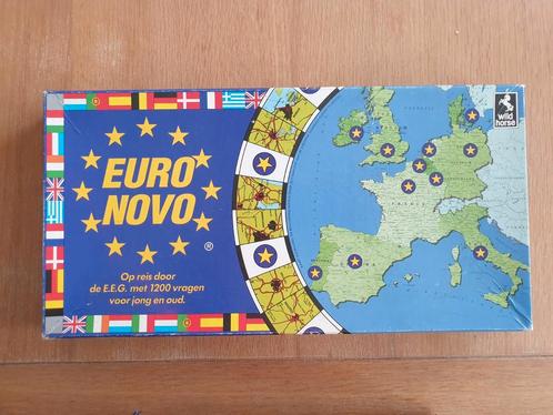 Euro Novo. Gezelschapsspel. Bordspel. Kennisspel., Hobby en Vrije tijd, Gezelschapsspellen | Bordspellen, Zo goed als nieuw, Vijf spelers of meer