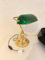 Groen goud bankers lamp, Huis en Inrichting, Lampen | Tafellampen, Ophalen, Minder dan 50 cm