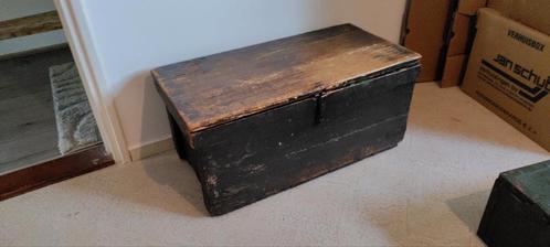 Houten Opbergkist - Vintage Look, Huis en Inrichting, Woonaccessoires | Kisten, Gebruikt, Minder dan 50 cm, 50 tot 75 cm, 50 tot 100 cm