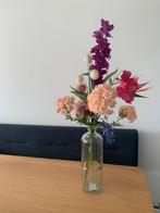 Droogbloemen met vaas, Ophalen of Verzenden