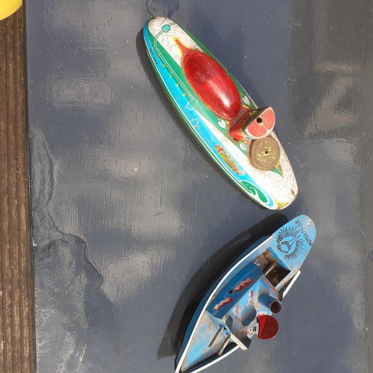 Antiek Blikken Speelgoed Boot & Onderzeeër, Jaren 70, Antiek en Kunst, Antiek | Speelgoed, Ophalen