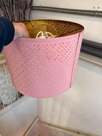 Roze lampenkap met patroon, Gebruikt, 25 tot 50 cm, Rond, Ophalen of Verzenden