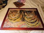 Poesen /katten schilderij, Antiek en Kunst, Kunst | Schilderijen | Klassiek, Ophalen