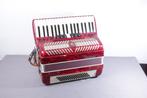 G018 Parrot Accordeon, Gebruikt, 80-bas, Toetsaccordeon, Met riemen