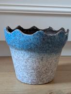 Vintage W. Germany Bloempot - Blauw - Als Nieuw, Blauw, Aardewerk of Porselein, Ophalen of Verzenden, Zo goed als nieuw