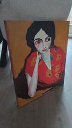 Mooi Canvasdoek in de stijl van Kees van Dongen 60cm/50cm, Antiek en Kunst, Ophalen