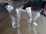 Izgst 2 glazen bloemenvazen, vazen, Huis en Inrichting, Woonaccessoires | Vazen, Overige kleuren, Ophalen of Verzenden, Minder dan 50 cm