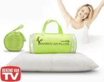 Bamboe Memory-Foam Kussen Bamboo kussens zacht comfort Nieuw, Wit, Nieuw, Ophalen of Verzenden, H