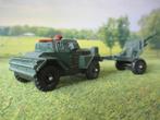 1:80 Daimler Scout Car - Corgi Juniors met Howitzer, Ophalen of Verzenden, Gebruikt, Auto