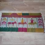Handgeweven Kelim Wandkleed/Vloerkleed - Nieuw, Groen, 100 tot 150 cm, Tribal, Nieuw