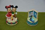 2 Duitse vintage speeldoosjes/ muziekdoosjes van Walt Disney, Verzamelen, Mickey Mouse, Gebruikt, Ophalen of Verzenden, Beeldje of Figuurtje