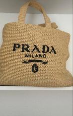 Prada Raffia Tote Bag, Ophalen of Verzenden, Nieuw, Beige, Shopper