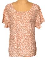 Ambre Babzoe shirt, top, zalm/bruin, Mt. 38 / M, Kleding | Dames, Maat 38/40 (M), Verzenden, Ambre Babzoe, Zo goed als nieuw