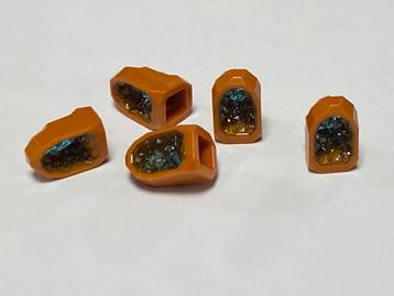 Partij 5x nieuwe steen / geode in diverse kleuren beschikbaar voor biedingen