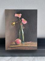 Bloemen  stilleven Olieverf Schilderij op paneel 24x30 cm, Ophalen