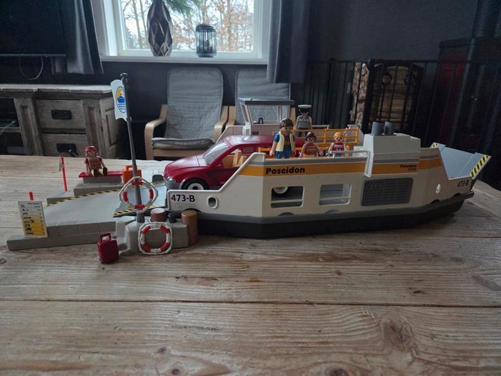 Playmobil Veerboot met auto, Kinderen en Baby's, Speelgoed | Playmobil, Gebruikt, Complete set, Ophalen of Verzenden
