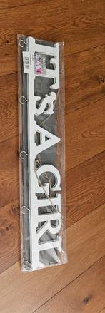 Wand decoratie bord geboorte meisje, Ophalen of Verzenden, Nieuw, Kraamcadeau